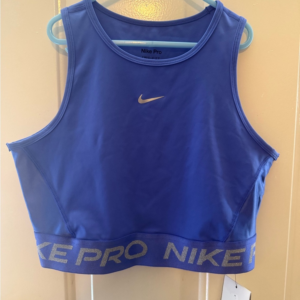 Nike Pro Royal Blue Athletic Top